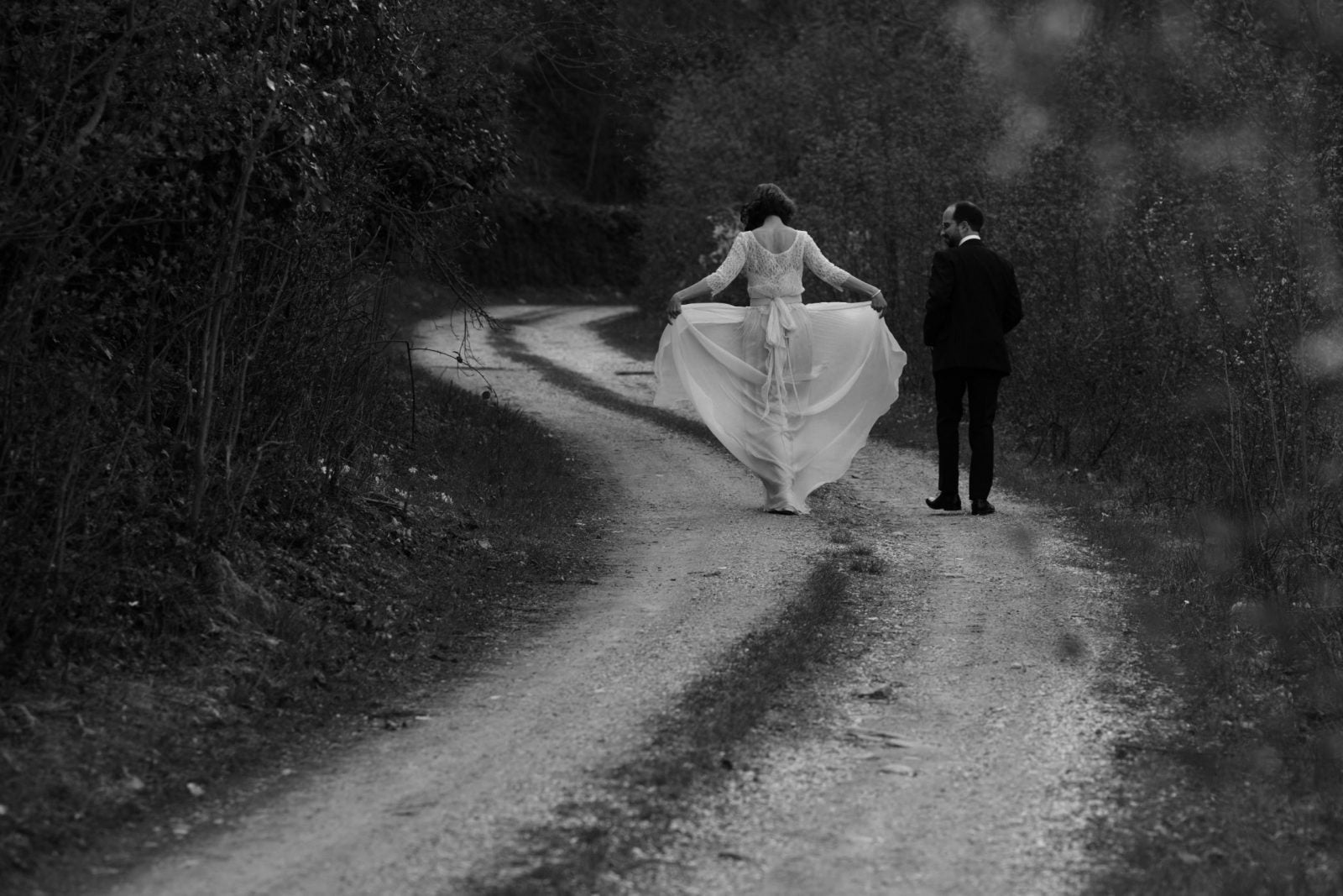 Chiara’s vintage style wedding dress