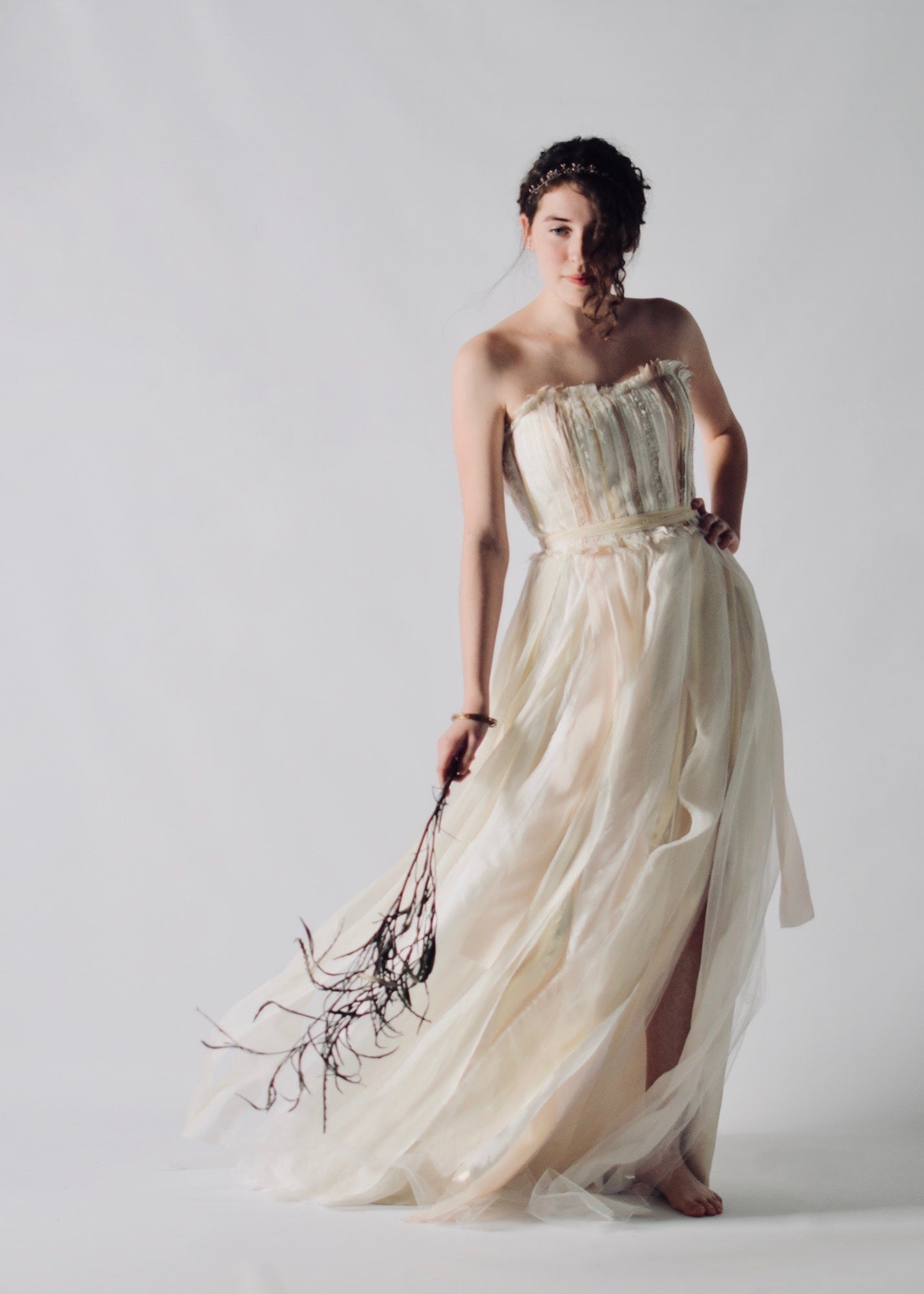 PLUME, an Upcycled Silk Eco-Conscious Ballgown Style Wedding Dress