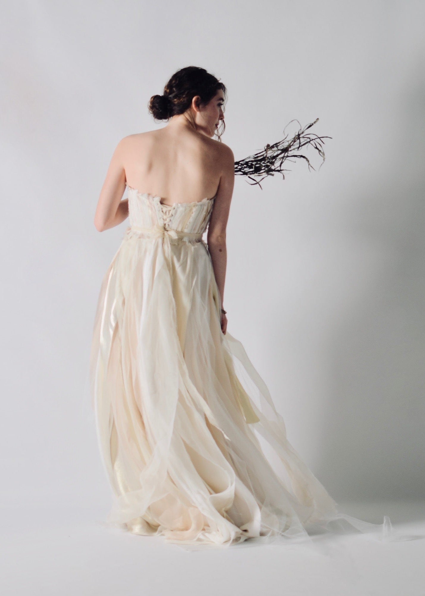 PLUME, an Upcycled Silk Eco-Conscious Ballgown Style Wedding Dress