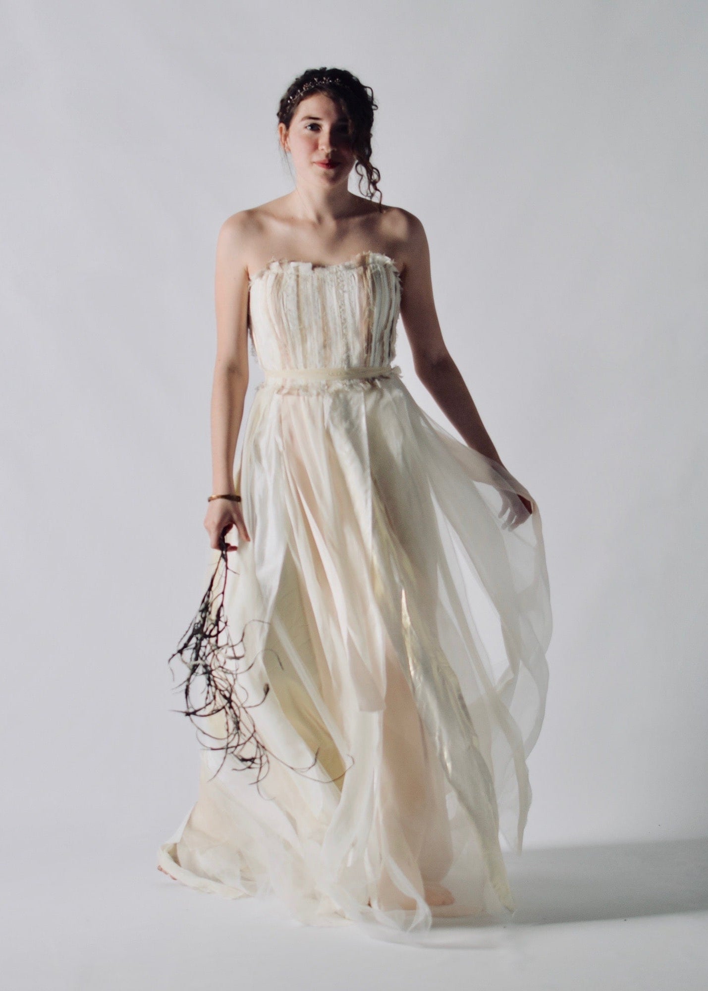 PLUME, an Upcycled Silk Eco-Conscious Ballgown Style Wedding Dress