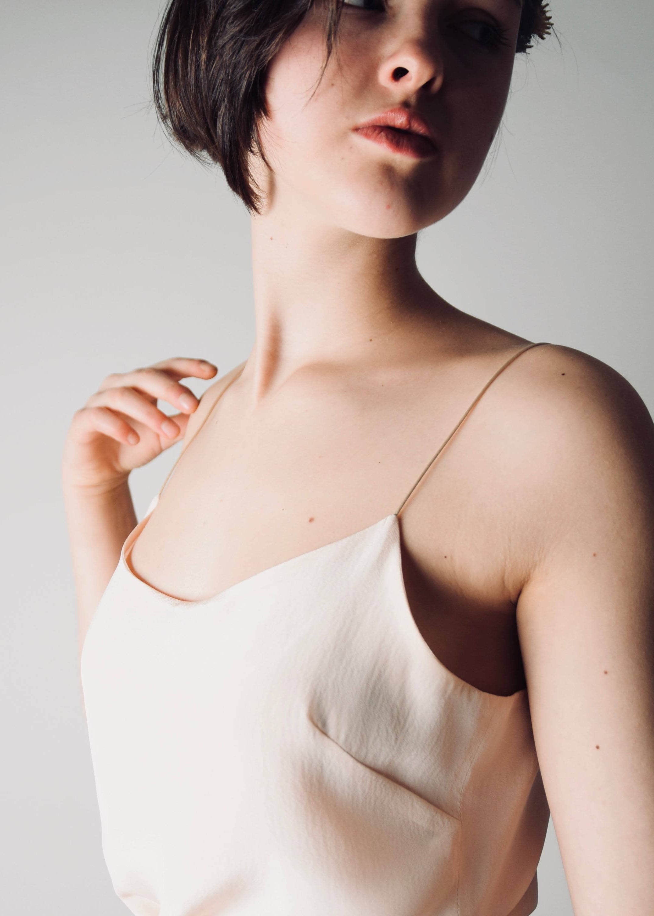 ABELIA, Abito da Sposa Colorato Due Pezzi Rosa Antico