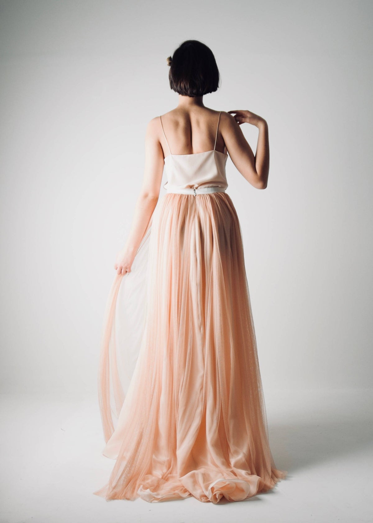 tulle and silk dress ABELIA