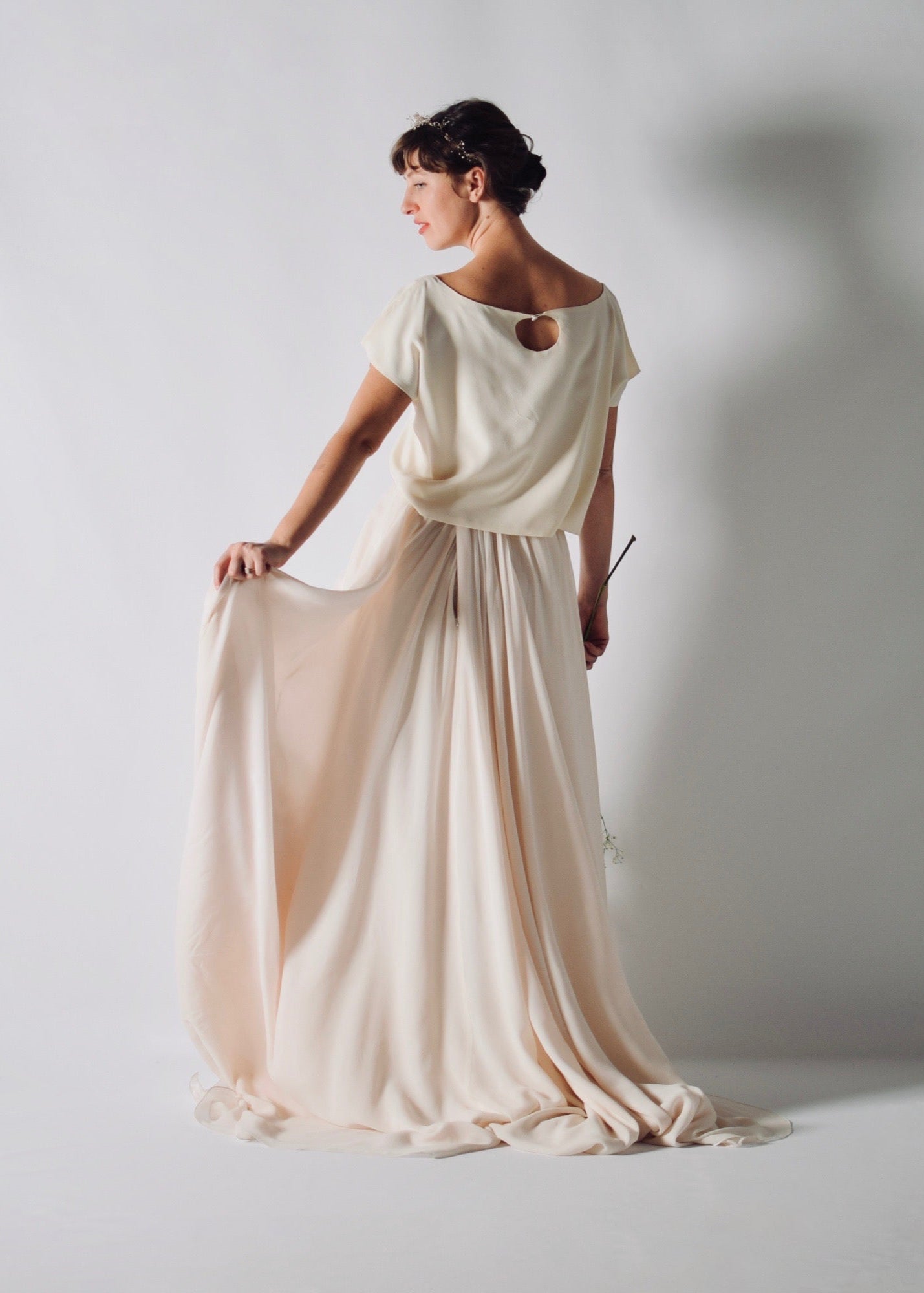 TARASSACO, Comfortable A-Line Wedding Dress Separates in Silk