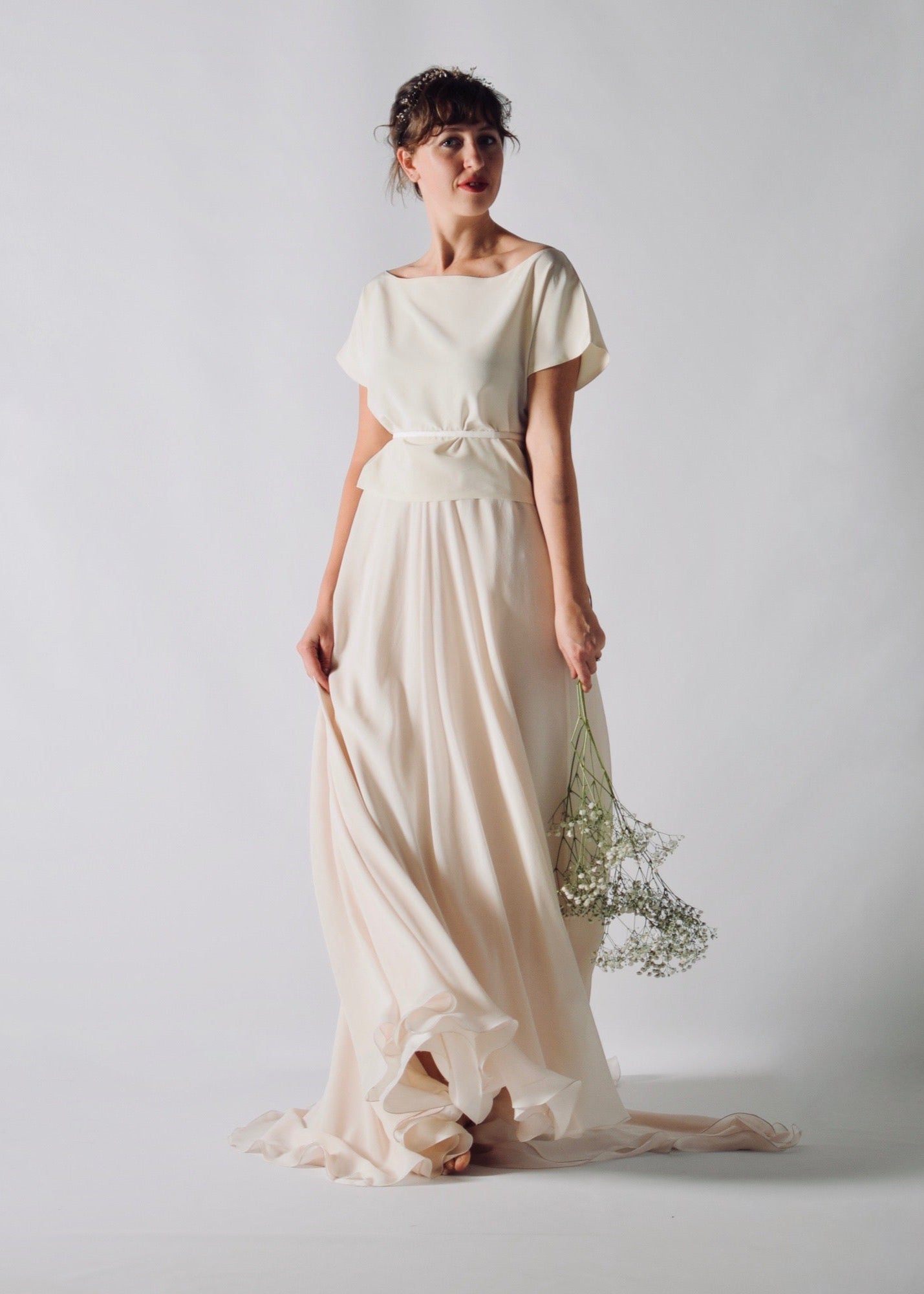 TARASSACO, Comfortable A-Line Wedding Dress Separates in Silk