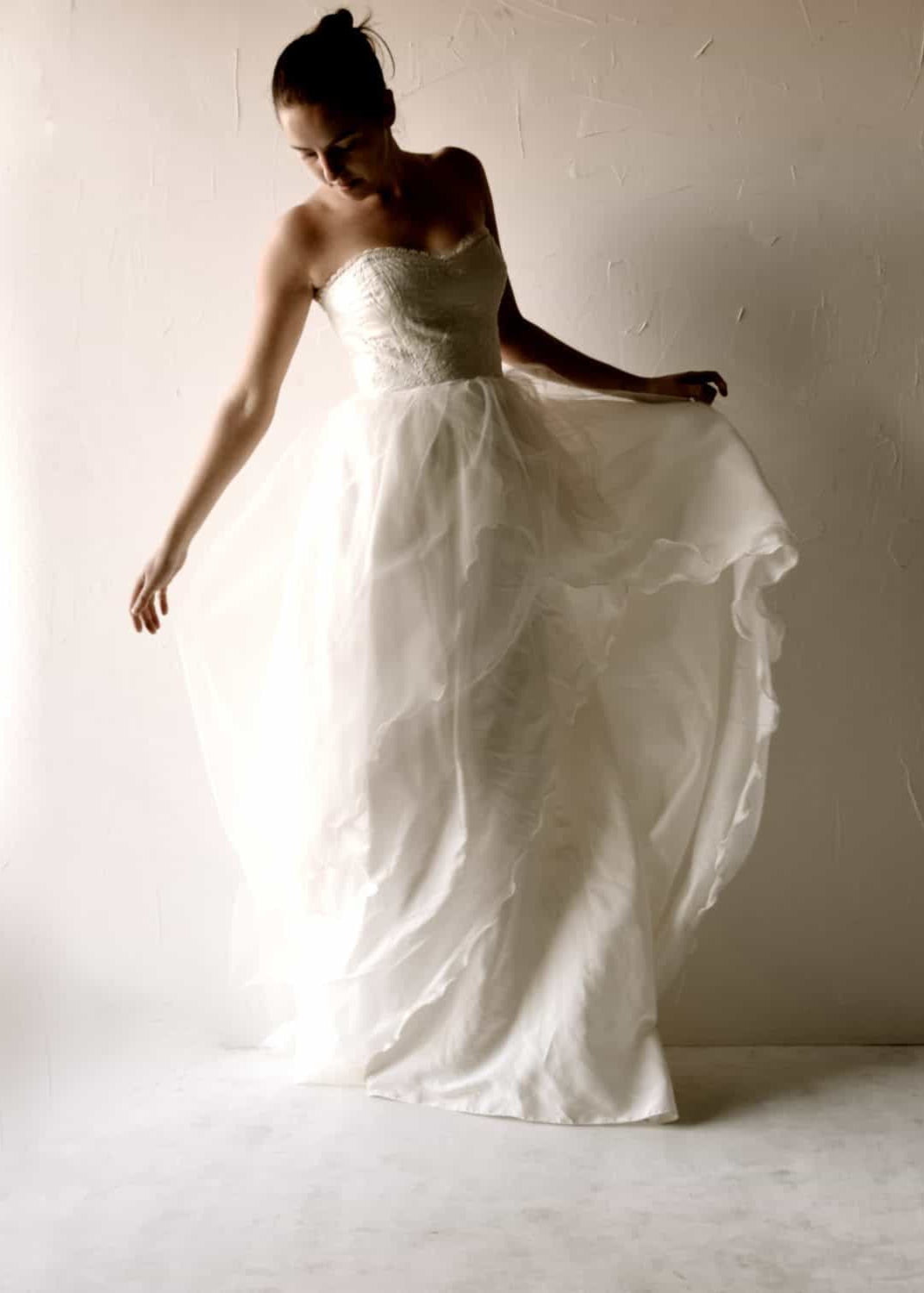 PAEONIA, a Textured Ballgown Style Wedding Dress, movement