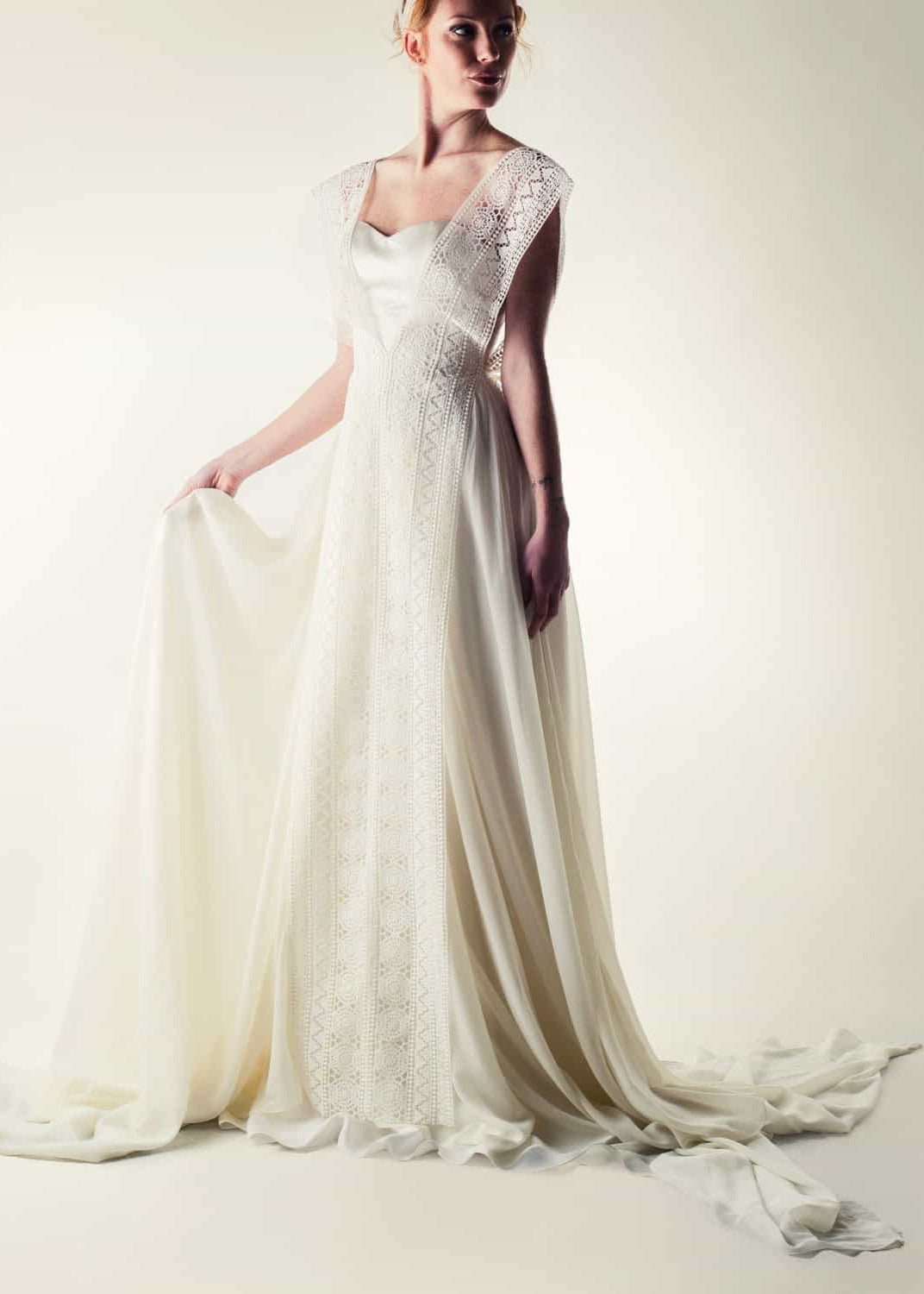 Artemisia ~ Timeless silk wedding dress  Larimeloom