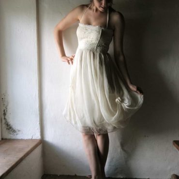 Short Bohemian Wedding Dress - Larimeloom | Handmade clothes