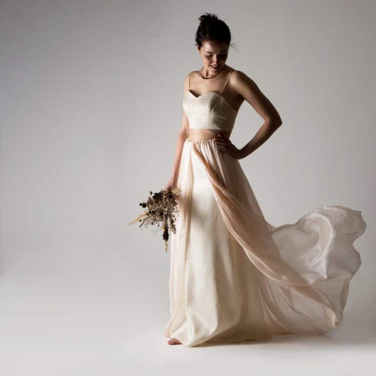 Peach Wedding dress ~ Primula | Larimeloom Clothing