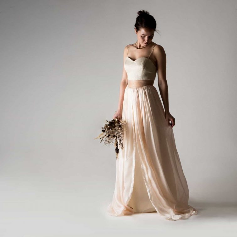 Peach Wedding dress ~ Primula | Larimeloom Clothing