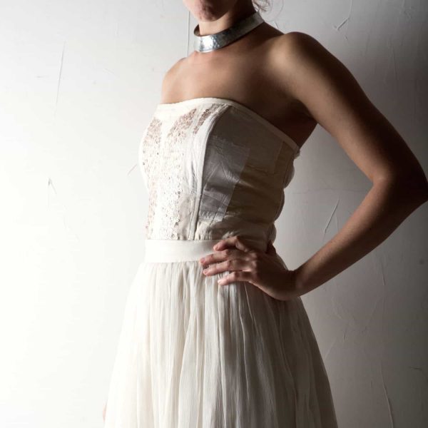 Crocus Alternative  Wedding  Dress  Larimeloom Handmade 