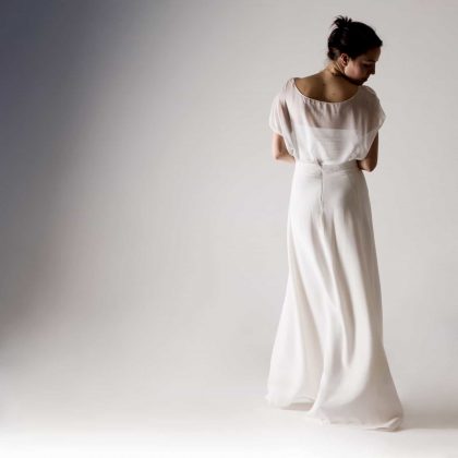 White Wedding Skirt ~ Tulipa | Larimeloom Handmade Clothing